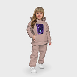 Детский костюм оверсайз Subnautica подводный монстр, цвет: пыльно-розовый — фото 2