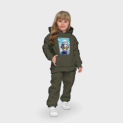 Детский костюм оверсайз Чувак с вольфрамовой планеты, цвет: хаки — фото 2