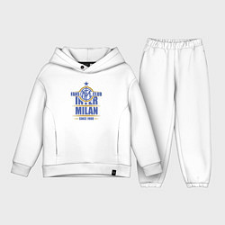Детский костюм оверсайз Inter Milan fans club, цвет: белый