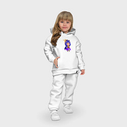 Детский костюм оверсайз Персонаж воительница, цвет: белый — фото 2
