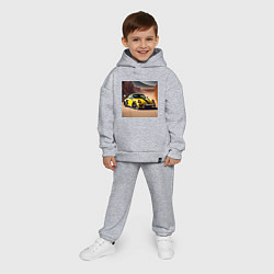 Детский костюм оверсайз Porsche 911, цвет: меланж — фото 2