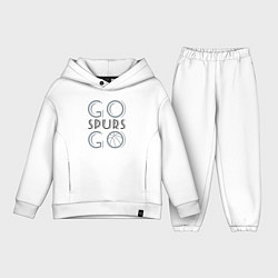 Детский костюм оверсайз Go spurs go, цвет: белый