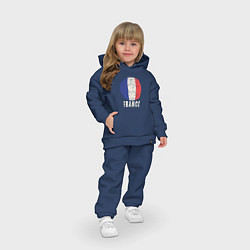 Детский костюм оверсайз Футбол Франции, цвет: тёмно-синий — фото 2