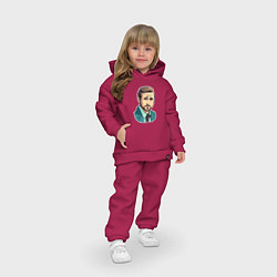 Детский костюм оверсайз Райан Гослинг арт, цвет: маджента — фото 2
