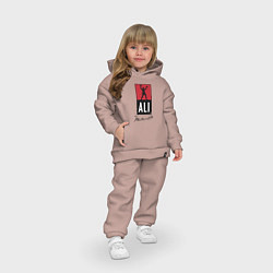 Детский костюм оверсайз Muhammad Ali boxer, цвет: пыльно-розовый — фото 2