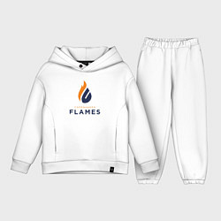 Детский костюм оверсайз Copenhagen Flames лого, цвет: белый