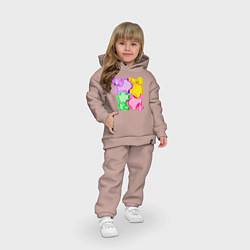 Детский костюм оверсайз 3D пазл, цвет: пыльно-розовый — фото 2