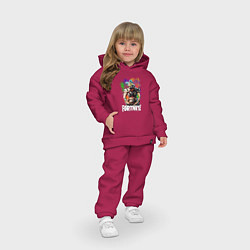 Детский костюм оверсайз Fortnite Ruckus, цвет: маджента — фото 2