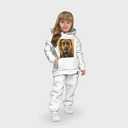 Детский костюм оверсайз Сепия Арт Боб Марли, цвет: белый — фото 2