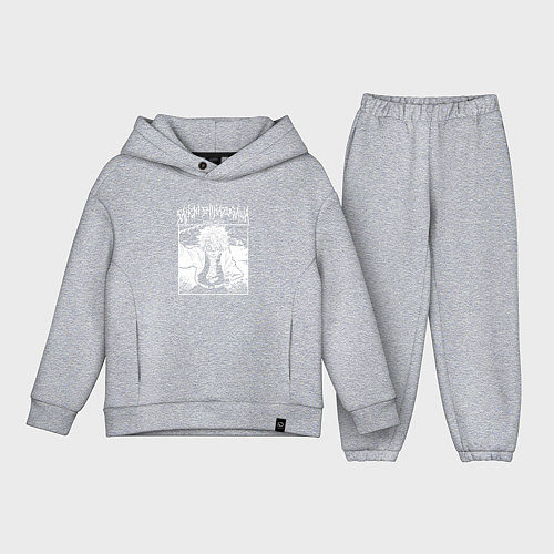 Детский костюм оверсайз Санеми шинадзугава - столп ветра / Меланж – фото 1