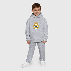 Детский костюм оверсайз Real madrid fc sport, цвет: меланж — фото 2