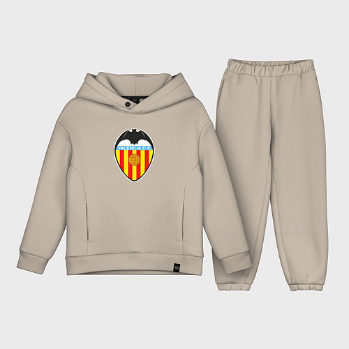 Детский костюм оверсайз Valencia fc sport / Миндальный – фото 1