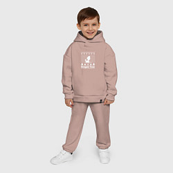 Детский костюм оверсайз Sweater dragon year, цвет: пыльно-розовый — фото 2