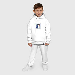 Детский костюм оверсайз Барроу фк англия, цвет: белый — фото 2