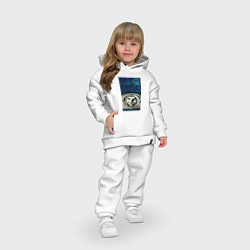 Детский костюм оверсайз Космонавт номер один, цвет: белый — фото 2