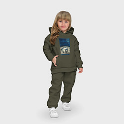 Детский костюм оверсайз Космонавт номер один, цвет: хаки — фото 2