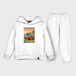 Детский костюм оверсайз Land rover evoque, цвет: белый