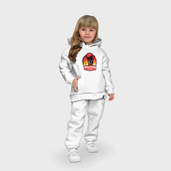 Детский костюм оверсайз Fighters club, цвет: белый — фото 2