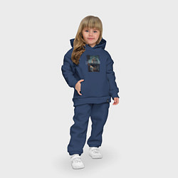 Детский костюм оверсайз Мрачный Санкт-петербург, цвет: тёмно-синий — фото 2