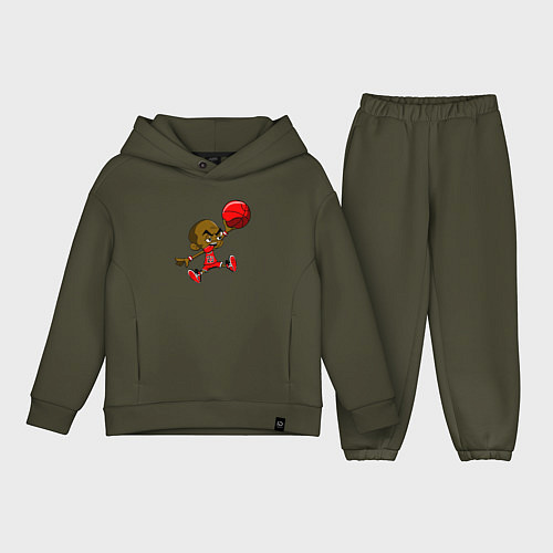 Детский костюм оверсайз Baby Jordan / Хаки – фото 1