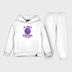 Детский костюм оверсайз Basketball Los Angeles, цвет: белый