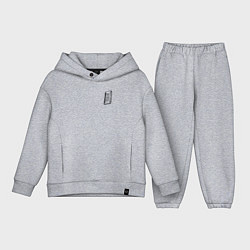 Детский костюм оверсайз Кассета сохранения, цвет: меланж