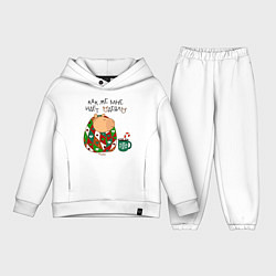 Детский костюм оверсайз Капибара: как же мне идет одеяло, цвет: белый