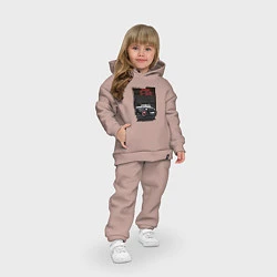 Детский костюм оверсайз СМЗ-С3А Hot Rod, цвет: пыльно-розовый — фото 2