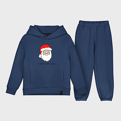 Детский костюм оверсайз Криповый Санта, цвет: тёмно-синий