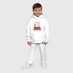 Детский костюм оверсайз Беларусь Минск Чырвоны кастёл, цвет: белый — фото 2