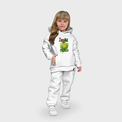 Детский костюм оверсайз Чикен ган - зомби, цвет: белый — фото 2
