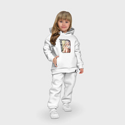 Детский костюм оверсайз Грустная Фрирен, цвет: белый — фото 2