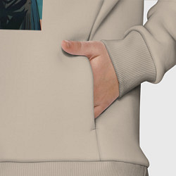 Детский костюм оверсайз Аса Митака и Йор человек бензопила, цвет: миндальный — фото 2