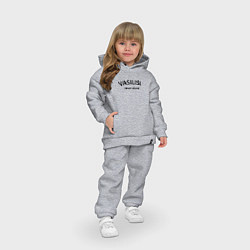Детский костюм оверсайз Vasilisa never alone - motto, цвет: меланж — фото 2