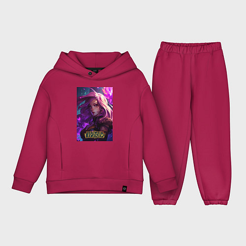 Детский костюм оверсайз League of Legends Kaisa Kda / Маджента – фото 1