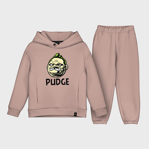 Детский костюм оверсайз Pudge Face / Пыльно-розовый – фото 1