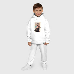 Детский костюм оверсайз Хяккимару Дороро воин, цвет: белый — фото 2