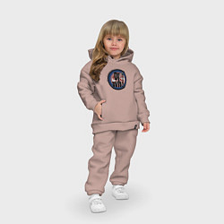 Детский костюм оверсайз Dr Who, цвет: пыльно-розовый — фото 2