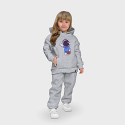 Детский костюм оверсайз Космонавт с чемоданом, цвет: меланж — фото 2