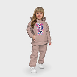 Детский костюм оверсайз Моб Психо 100 Экубо экстрасенс, цвет: пыльно-розовый — фото 2