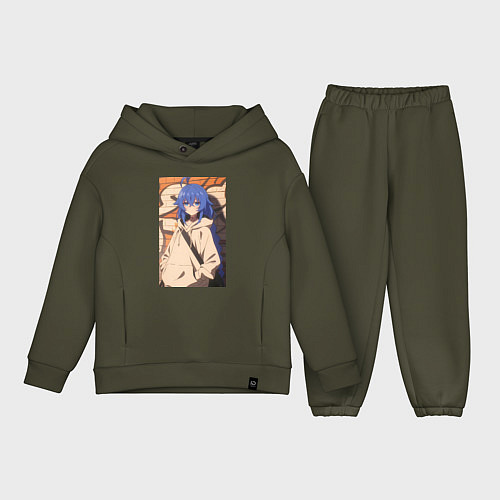 Детский костюм оверсайз Реинкарнация безработного Рокси Мигурдия арт / Хаки – фото 1