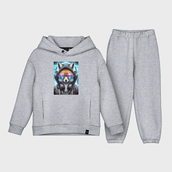 Детский костюм оверсайз Urban fox - ai art, цвет: меланж