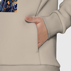 Детский костюм оверсайз Ковбой Бибоп Спайк Шпигель Красный дракон, цвет: миндальный — фото 2