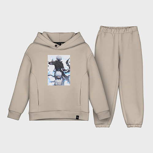 Детский костюм оверсайз Моя геройская академия Даби Злодей / Миндальный – фото 1