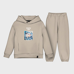 Детский костюм оверсайз White Lies - Big TV new merch, цвет: миндальный