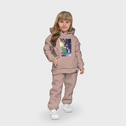 Детский костюм оверсайз Монолог фармацевта Маомао Жэньши, цвет: пыльно-розовый — фото 2