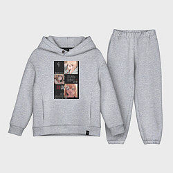 Детский костюм оверсайз Марин Китагава коллаж, цвет: меланж