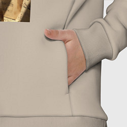 Детский костюм оверсайз Листы с нотами, цвет: миндальный — фото 2