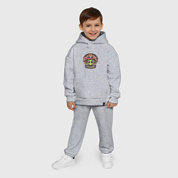 Детский костюм оверсайз Инопланетянин ковбой, цвет: меланж — фото 2