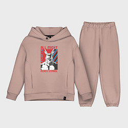 Детский костюм оверсайз Моя геройская академия All Might pease symbol